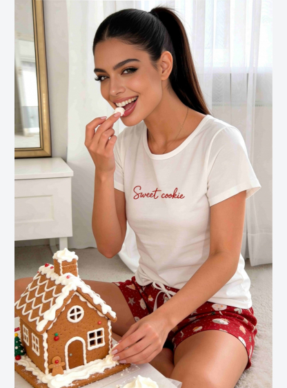 ПІЖАМА COOKIE SHORT ECRU