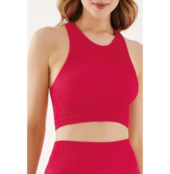 SEAMLESS ТОП HALTER RIB