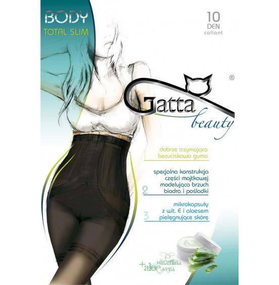 КОЛГОТКИ GATTA БОДІ TOTAL SLIM 10 DEN XL