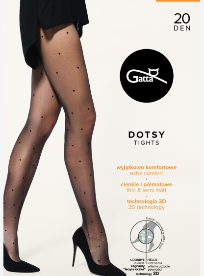 КОЛГОТКИ GATTA DOTSY WZ 03 XL