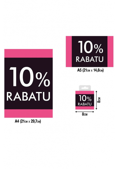 OZNACZENIA DO PROMOCJI 10% RABATU