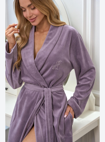 ХАЛАТ L&L ЖІНОЧИЙ 2620 ДОВГИЙ AMETYST