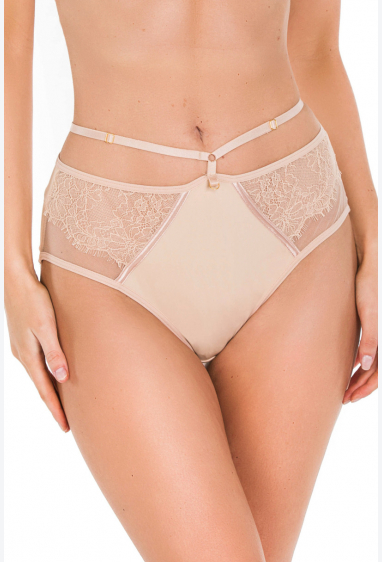 ТРУСИКИ WYSOKIE DELICE 19091 BEIGE