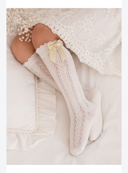 ПІДКОЛІННИКИ ДИТЯЧІ АЖУР Z KOKARDKĄ 1382 87738