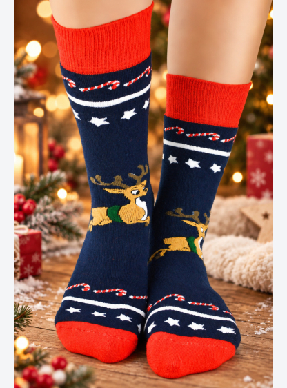 НОСКИ МАХРА XMAS Z ABS RENIFER EUR 39-42