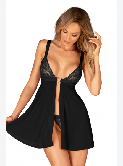 ELIANES BABYDOLL CZARNA