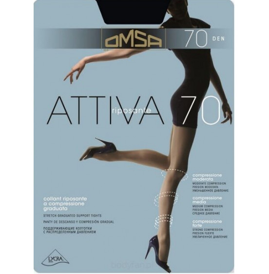 КОЛГОТКИ OMSA ATTIVA 70