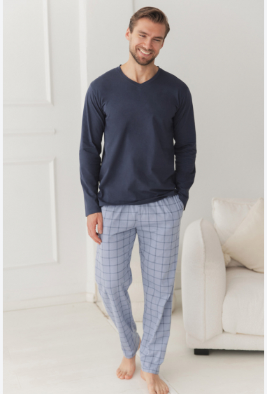 3669 ПІЖАМА ЧОЛОВІЧА ДОВГА DORIAN 3XL-4XL